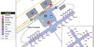 Kuala lumpur international airport terminal ramani