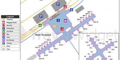 Kuala lumpur airport terminal kuu ramani