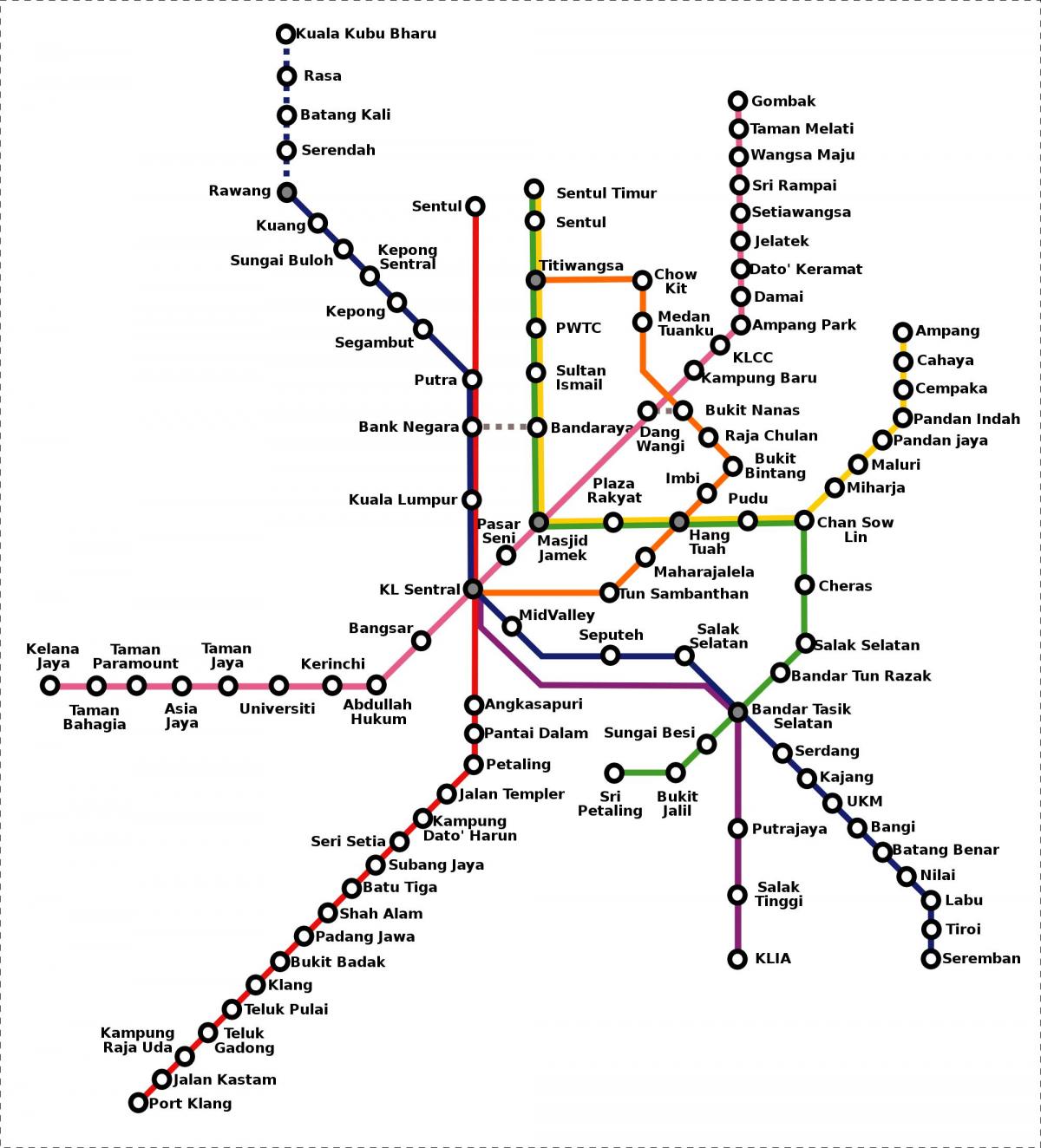 malaysia metro ramani